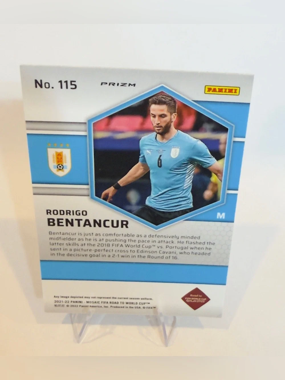 2021/22 Panini- Mosaic Fifa # 115  Rodrigo Bentancur Soccer Uruguay - Picture 2 of 2